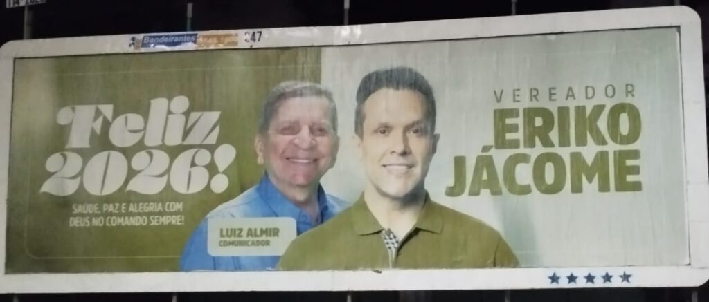 Eriko Jácome Deseja um Feliz 2026 para Natal com Outdoors: Mensagem de Esperança