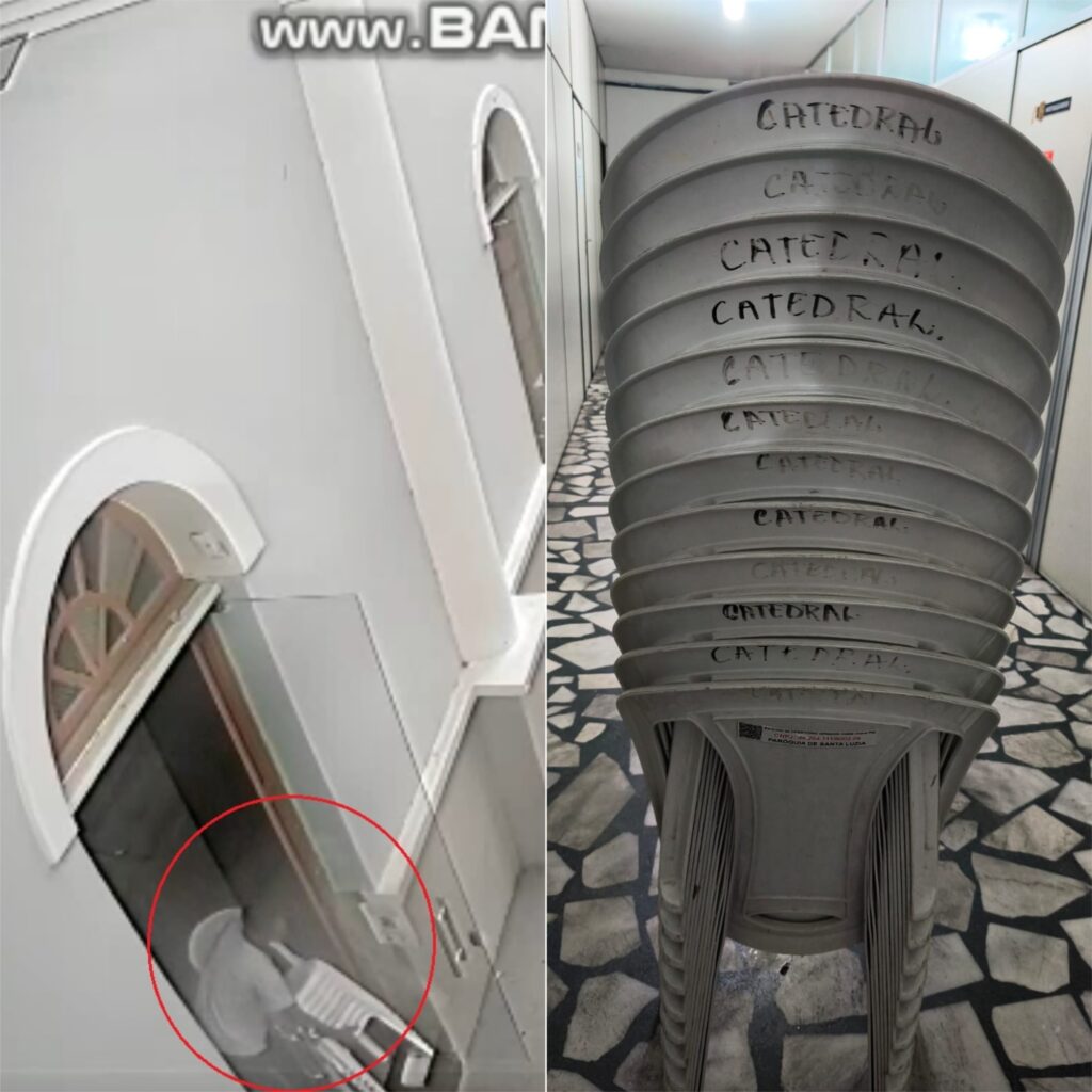 Furto de Cadeiras na Catedral de Santa Luzia em Mossoró: Polícia Recupera Rápido o Material