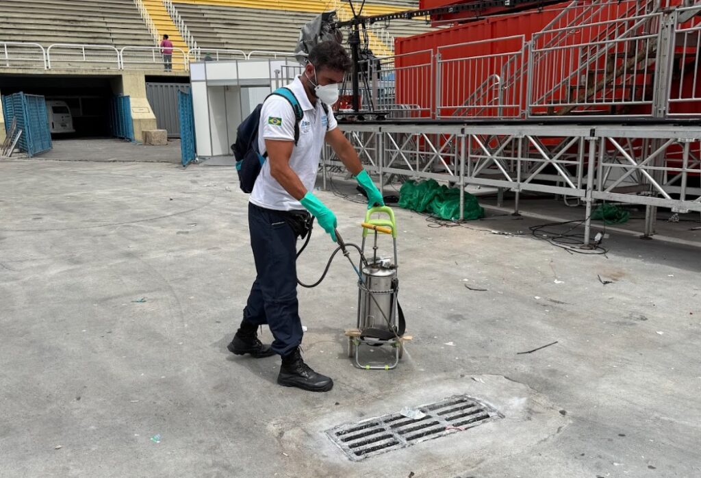 Ação da Secretaria de Saúde Combate Dengue no Sambódromo e Arredores