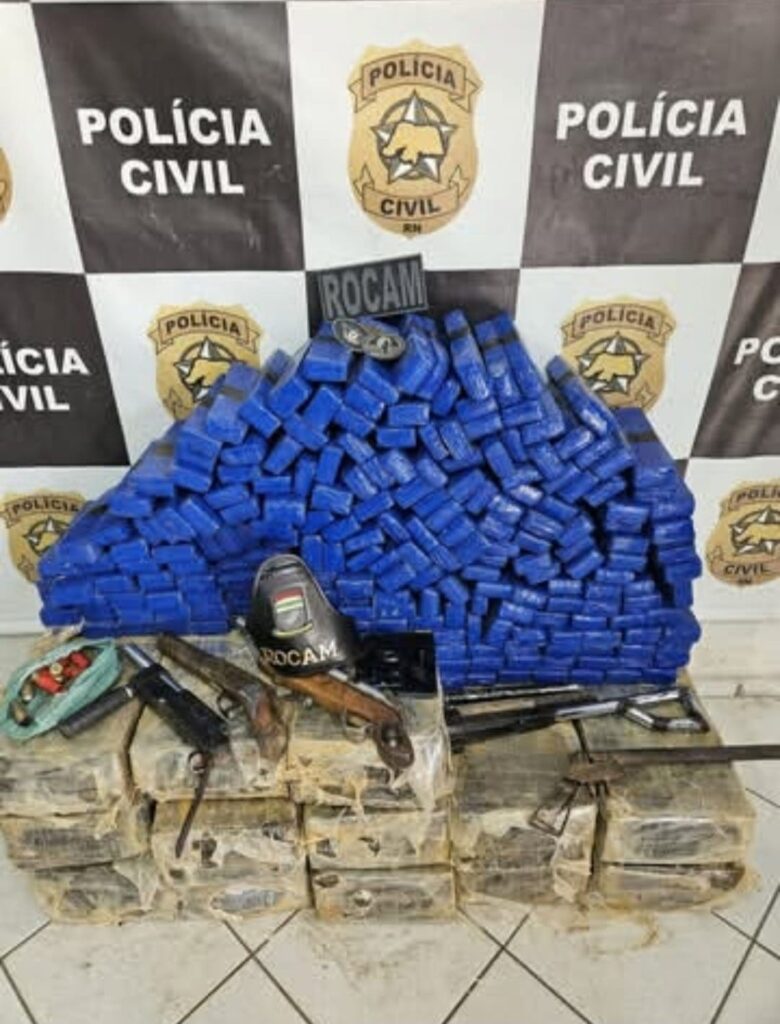 Polícia apreende 300 kg de maconha e armas em Mossoró: Ação surpreendente