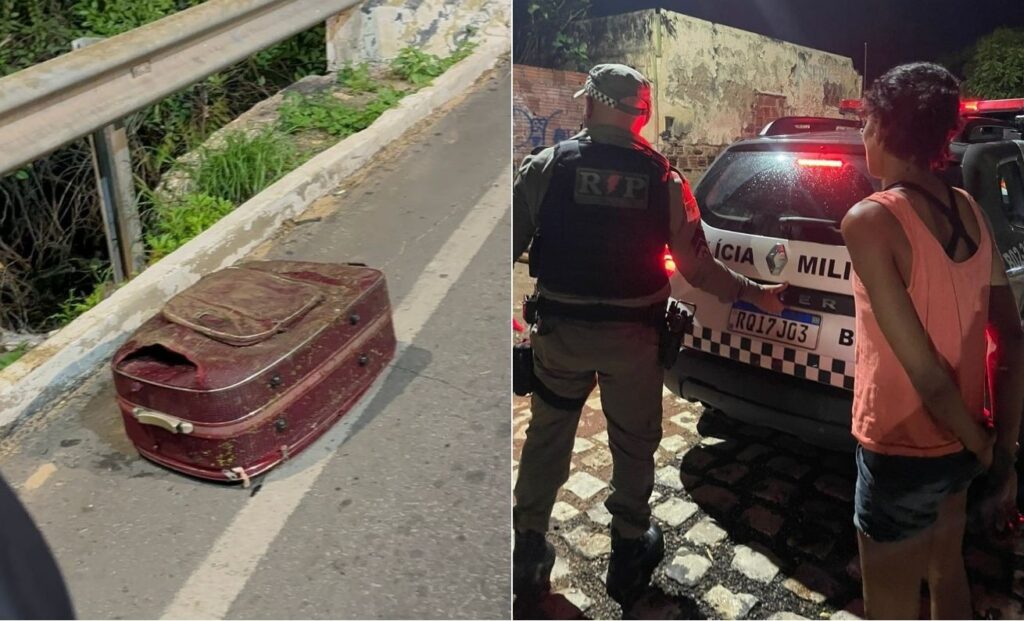 Corpo de mulher encontrado em mala sob ponte após confissão de assassinato em Mossoró