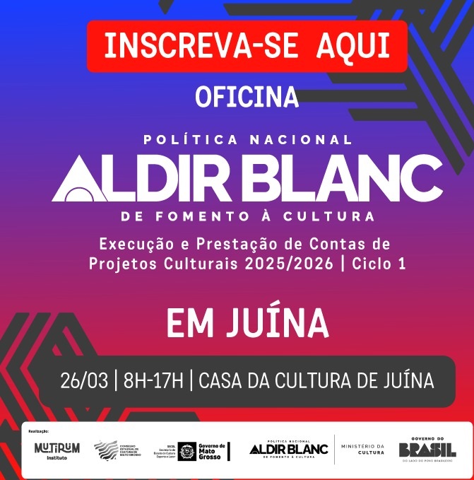 Inscrições Abertas para Oficina sobre Política Nacional Aldir Blanc de Fomento à Cultura Inscrições Abertas para Oficina sobre Política Nacional Aldir Blanc de Fomento à Cultura