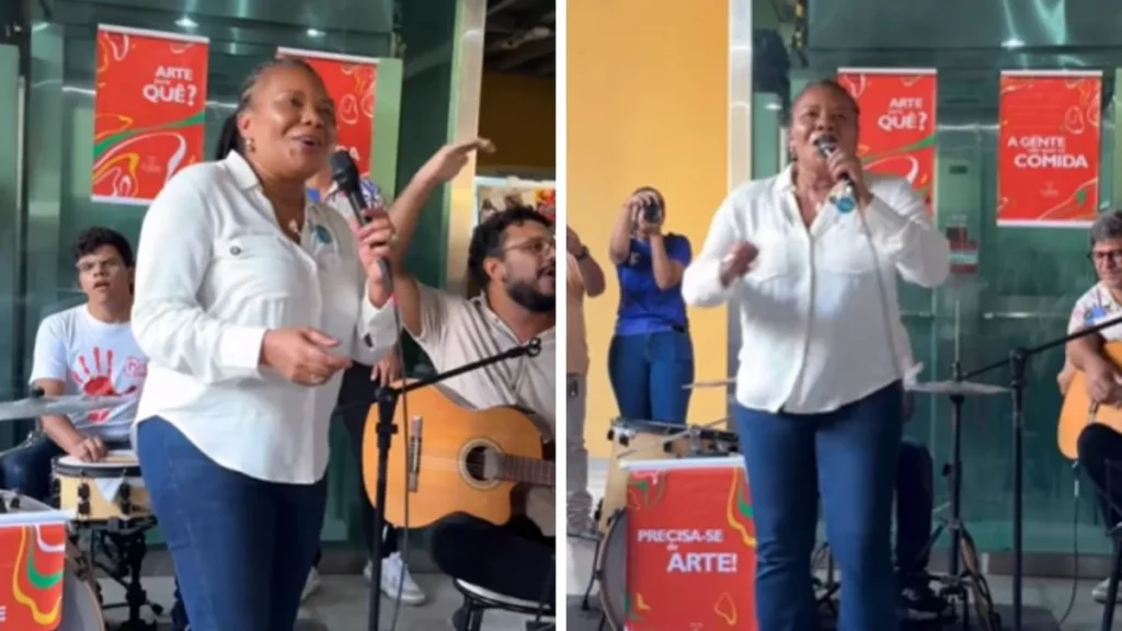 Margareth Menezes canta com estudantes em visita ao IFRN Margareth Menezes canta com estudantes em visita ao IFRN