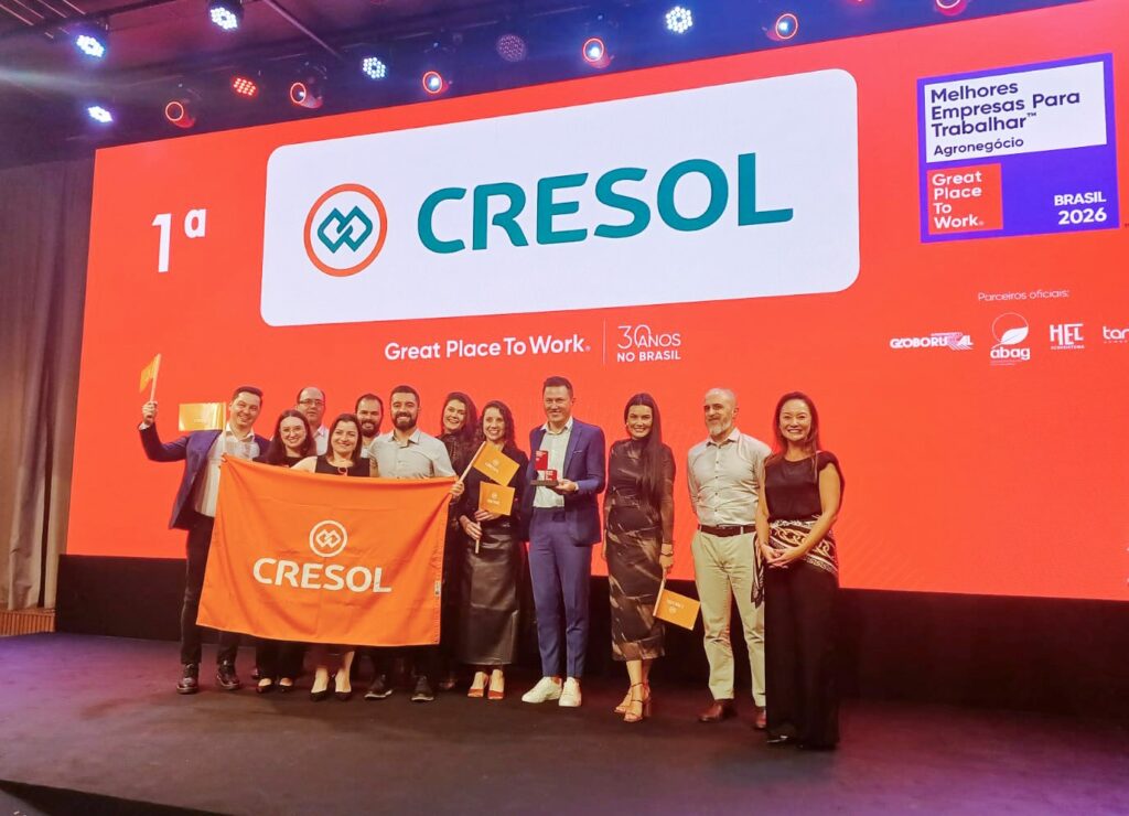 Cresol é Eleita a Melhor Empresa para Trabalhar no Agronegócio em 2026